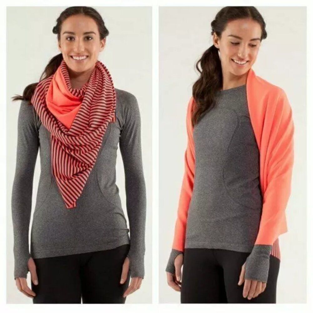 Lululemon Athletica Striped Top - Red and Black